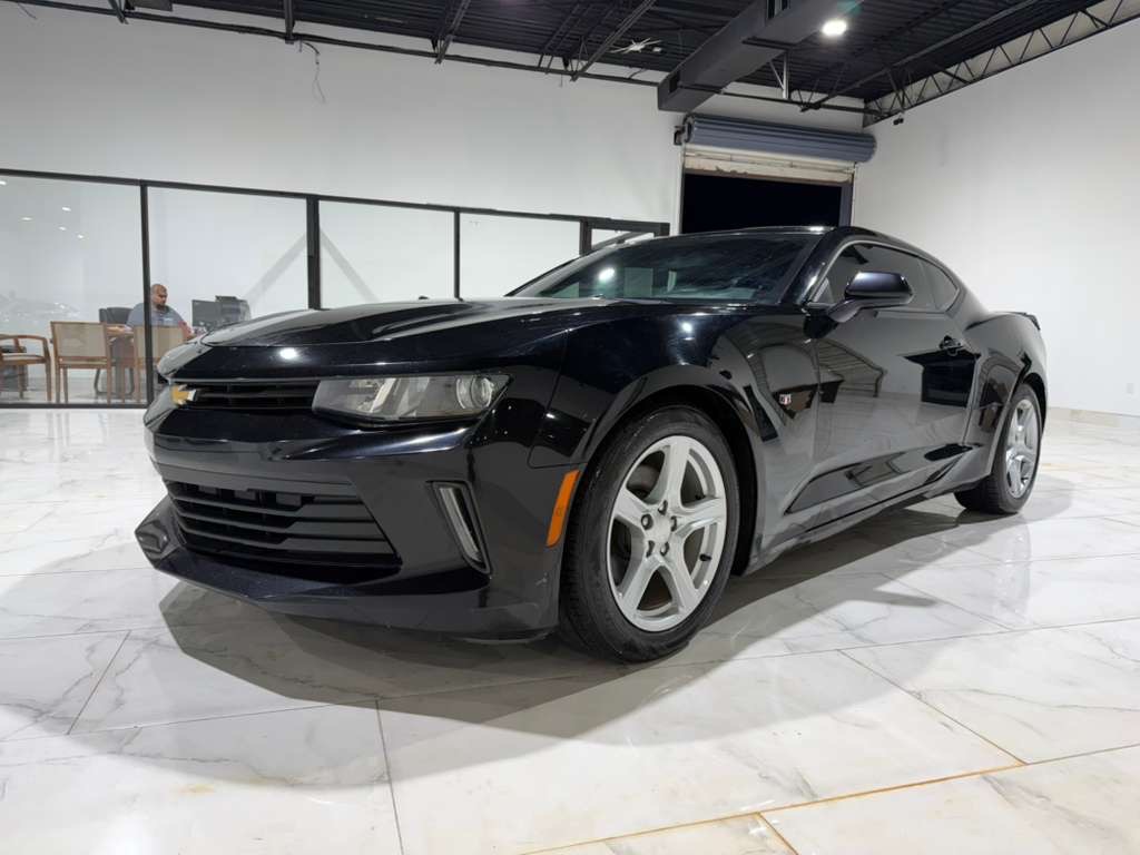 Black 2018 Chevrolet Camaro LS Coupe RWD Coupe Rear-Wheel Drive 6-Speed Manual