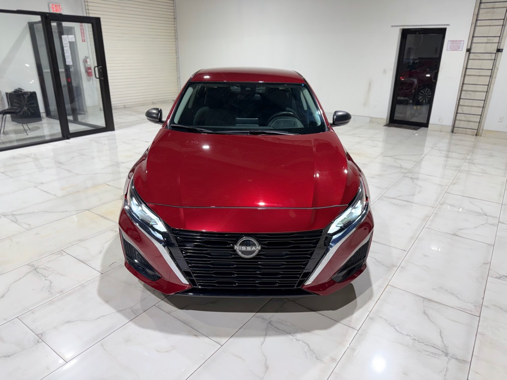 Red 2025 Nissan Altima Sedan Front-Wheel Drive Continuously Variable Transmission