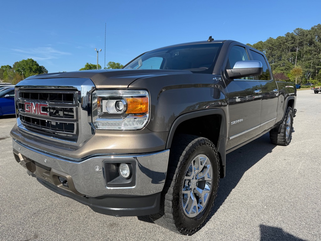 Brown (TAN) 2014 GMC Sierra 1500 SLT Crew Cab 4WD Pickup Truck Four-Wheel Drive Automatic