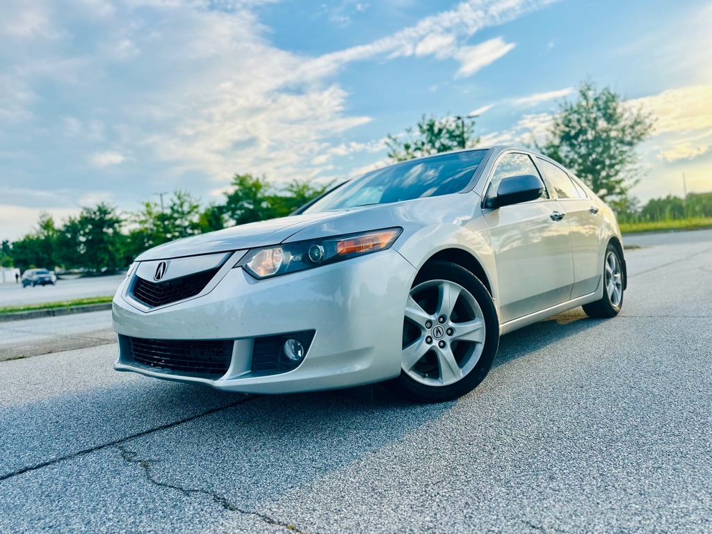 Silver 2010 Acura TSX Sedan Front-Wheel Drive Automatic