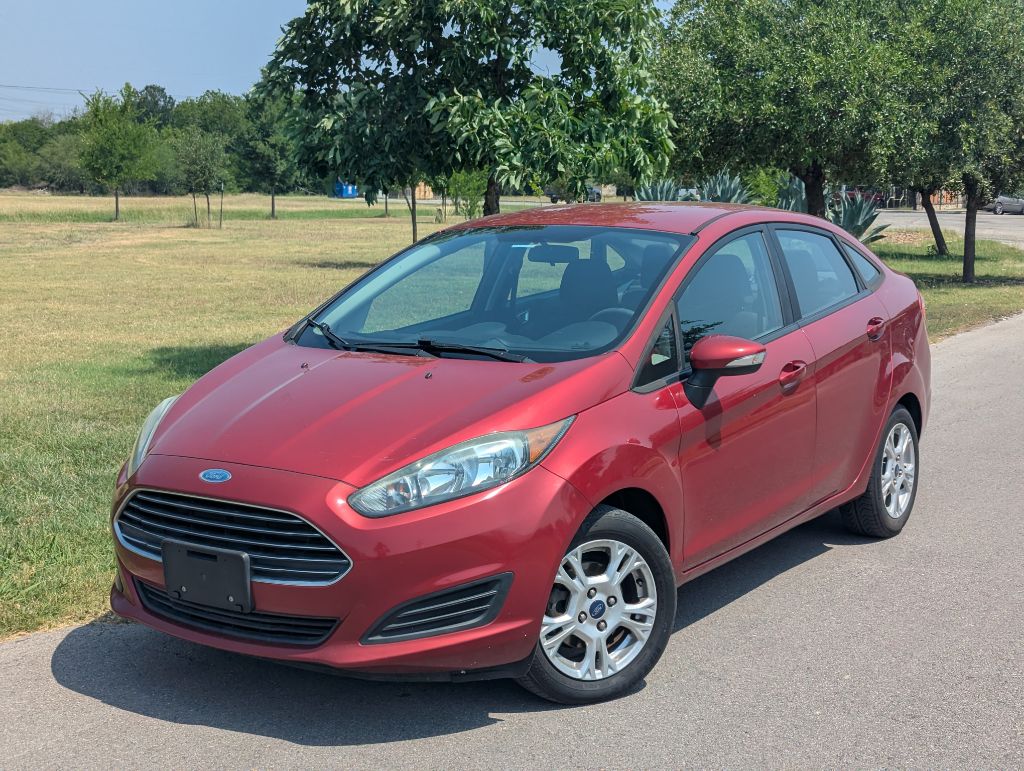Red 2015 Ford Fiesta Sedan Front-Wheel Drive Automatic