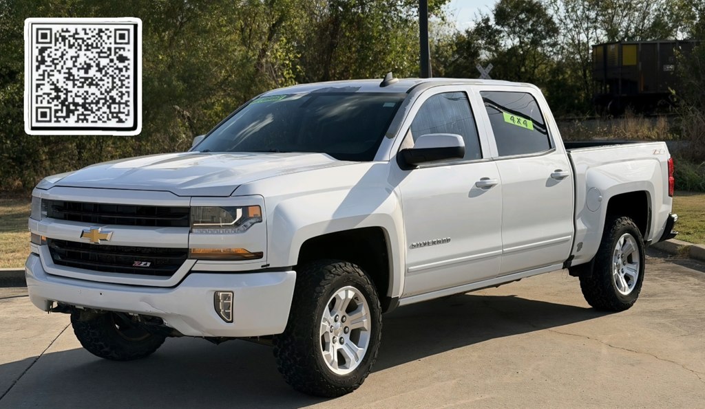 White 2016 Chevrolet Silverado 1500 Pickup Truck Four-Wheel Drive Automatic