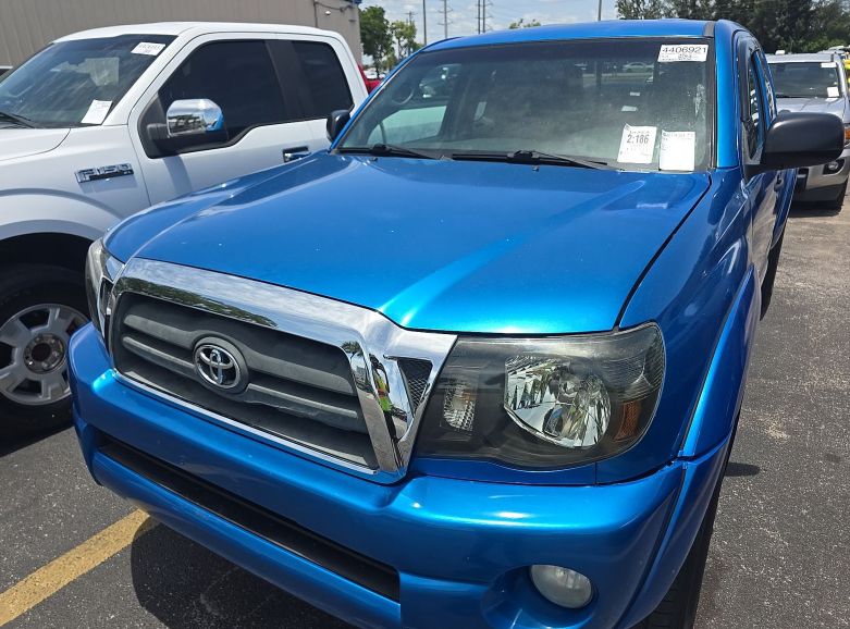 Blue 2010 Toyota Tacoma Pickup Truck Four-Wheel Drive Automatic