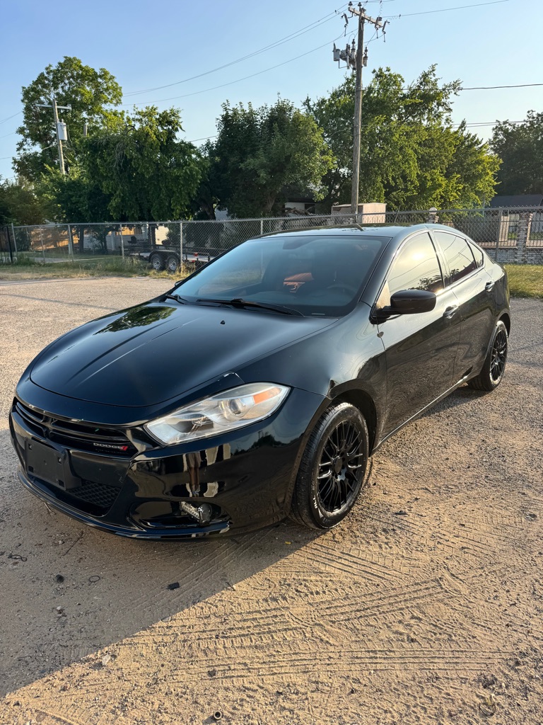 Black 2015 Dodge Dart Sedan Front-Wheel Drive 6-Speed Manual