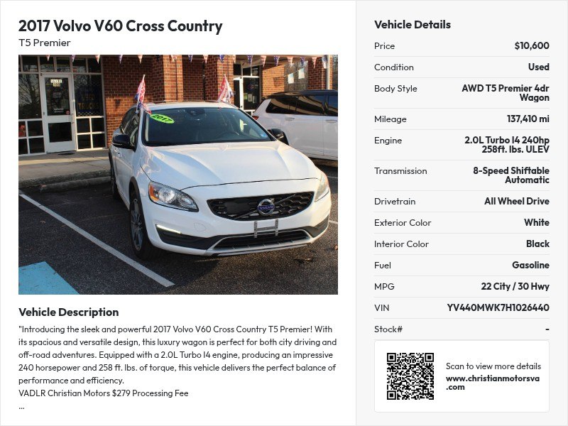 Photo 21 of this VOLVO V60 CROSS COUNT