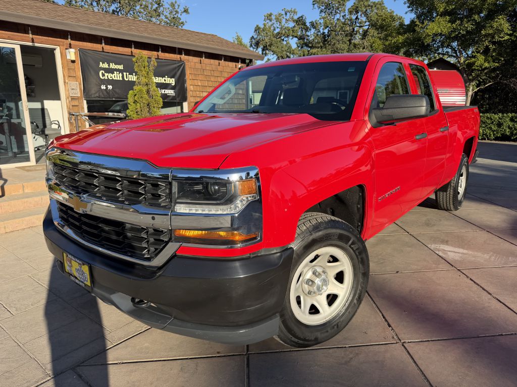 Red 2017 Chevrolet Silverado 1500 Pickup Truck Four-Wheel Drive Automatic