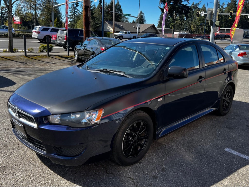 Blue 2014 Mitsubishi Lancer Sportback ES Hatchback Front-Wheel Drive Continuously Variable Transmission