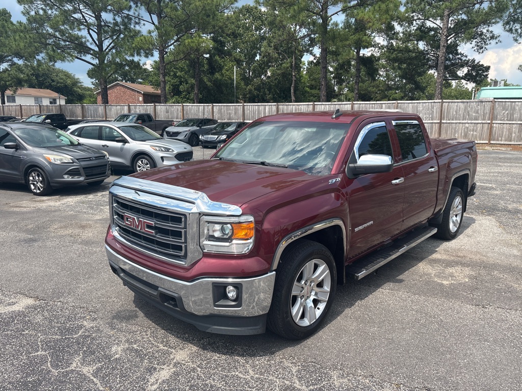 Red 2015 GMC Sierra 1500 SLE Crew Cab Pickup Truck 4X2 Automatic