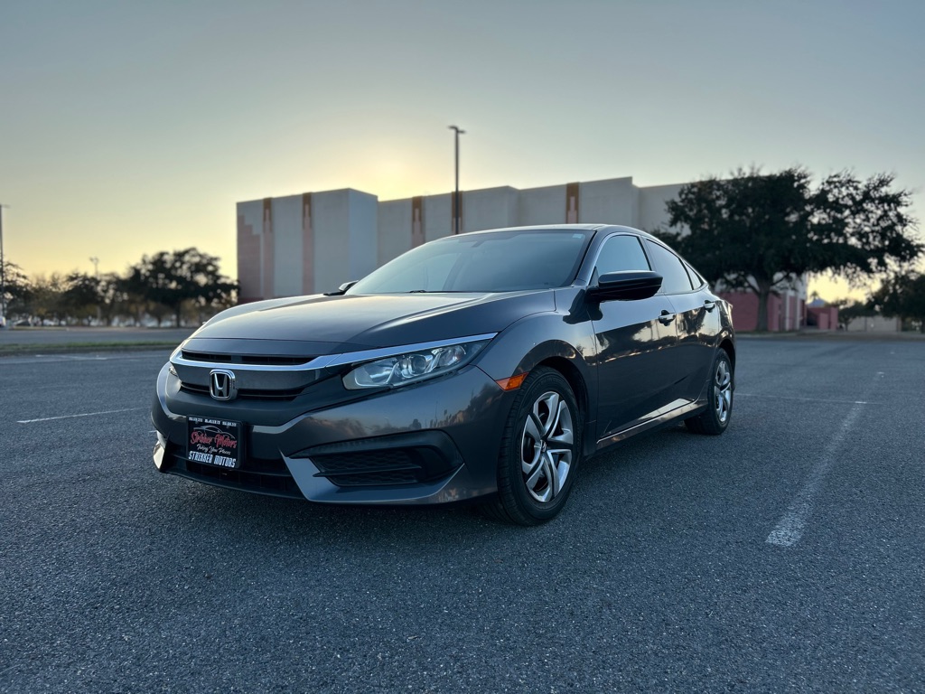 Gray 2017 Honda Civic Sedan Front-Wheel Drive Automatic