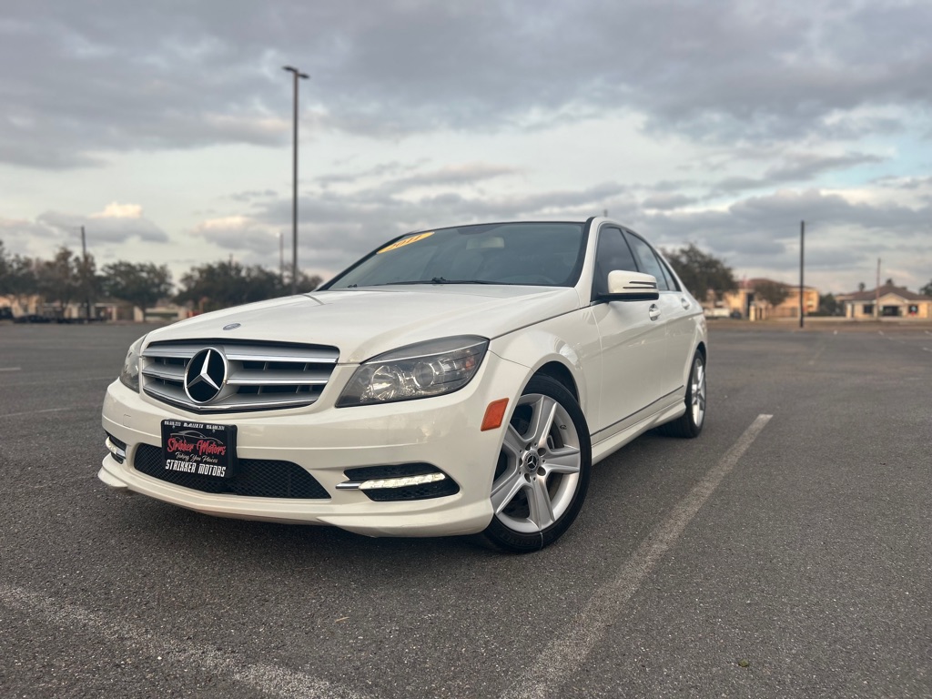 White 2011 Mercedes-Benz C-Class Sedan All-Wheel Drive Automatic
