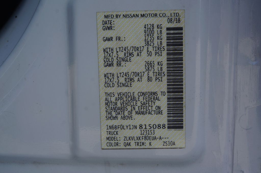 Photo 40 of this NISSAN NV 2500 S HD HR