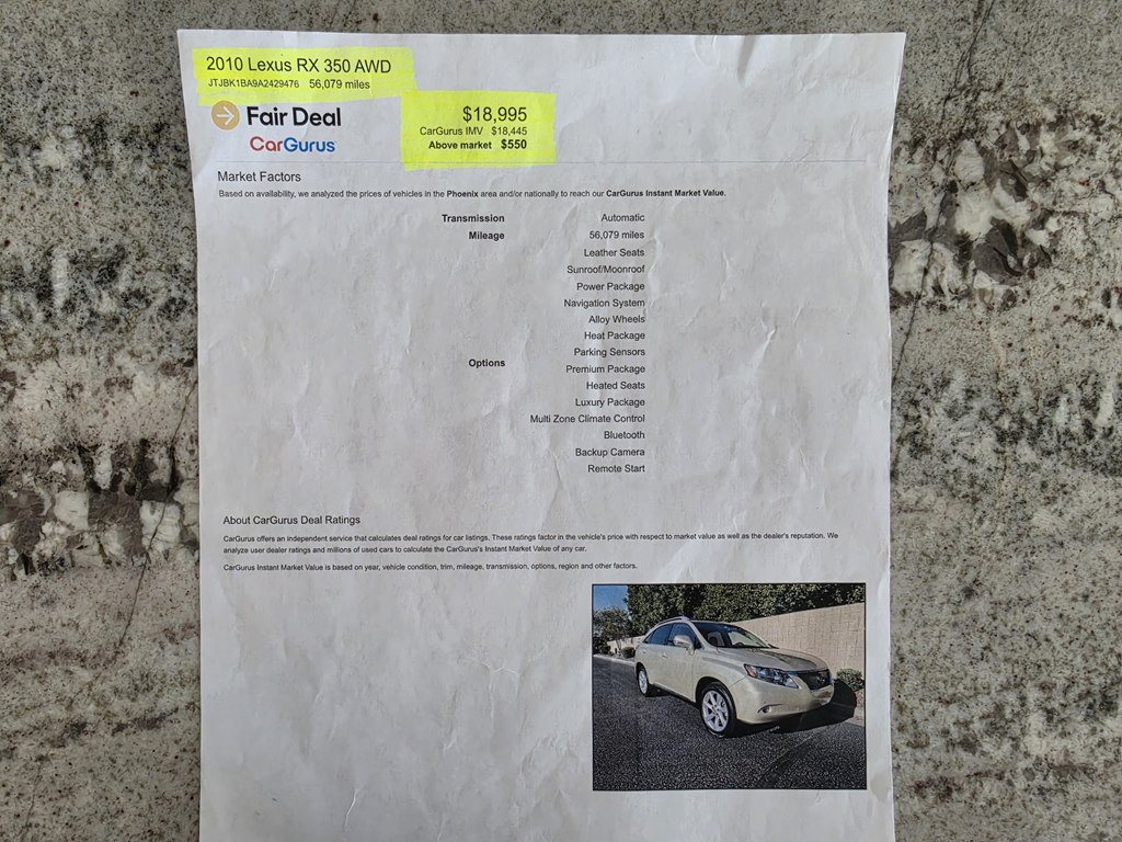 Photo 12 of this LEXUS RX 350