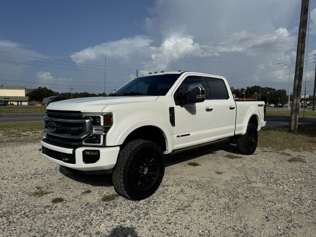 White 2021 Ford F-250 Super Duty Pickup Truck Four-Wheel Drive Automatic