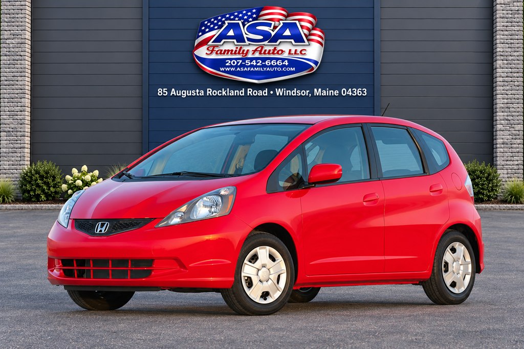 Red 2013 Honda Fit Hatchback Front-Wheel Drive Automatic