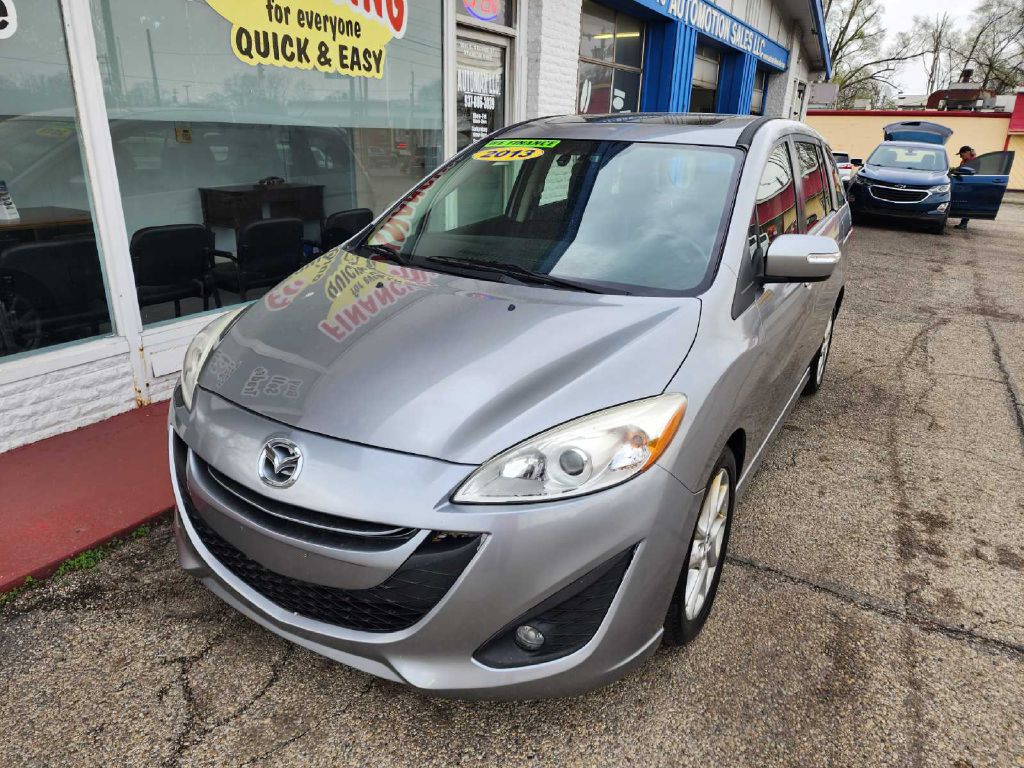Silver 2013 Mazda MAZDA5 Grand Touring Minivan Front-Wheel Drive Automatic