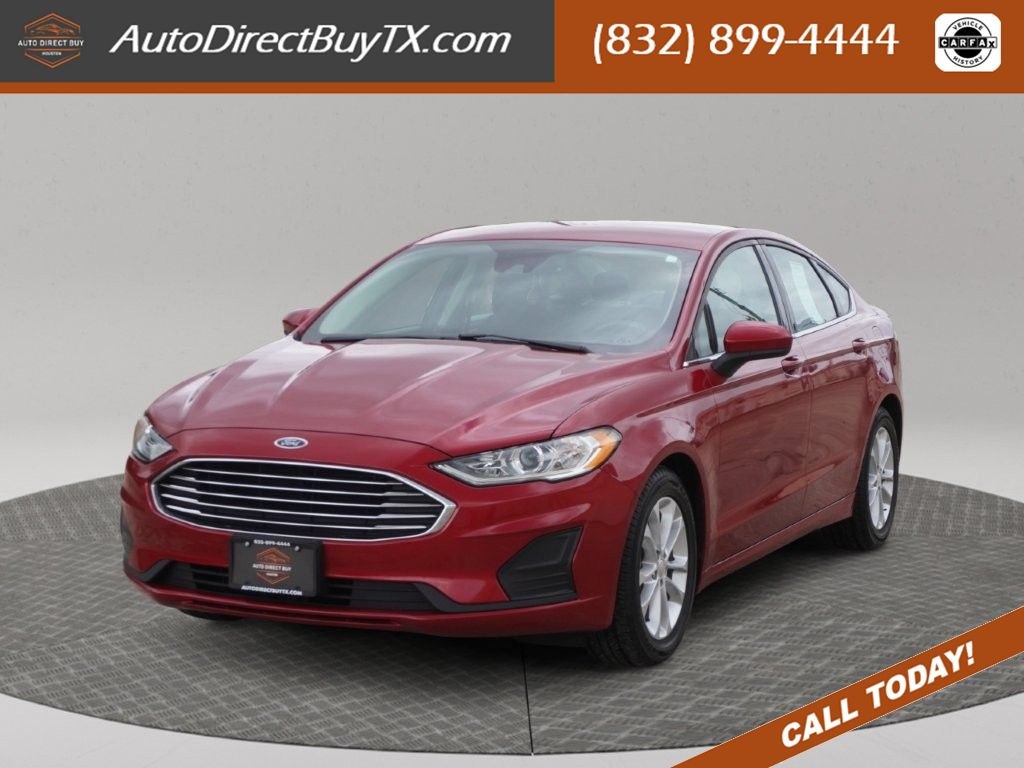 Red 2020 Ford Fusion SE FWD Sedan Front-Wheel Drive Automatic