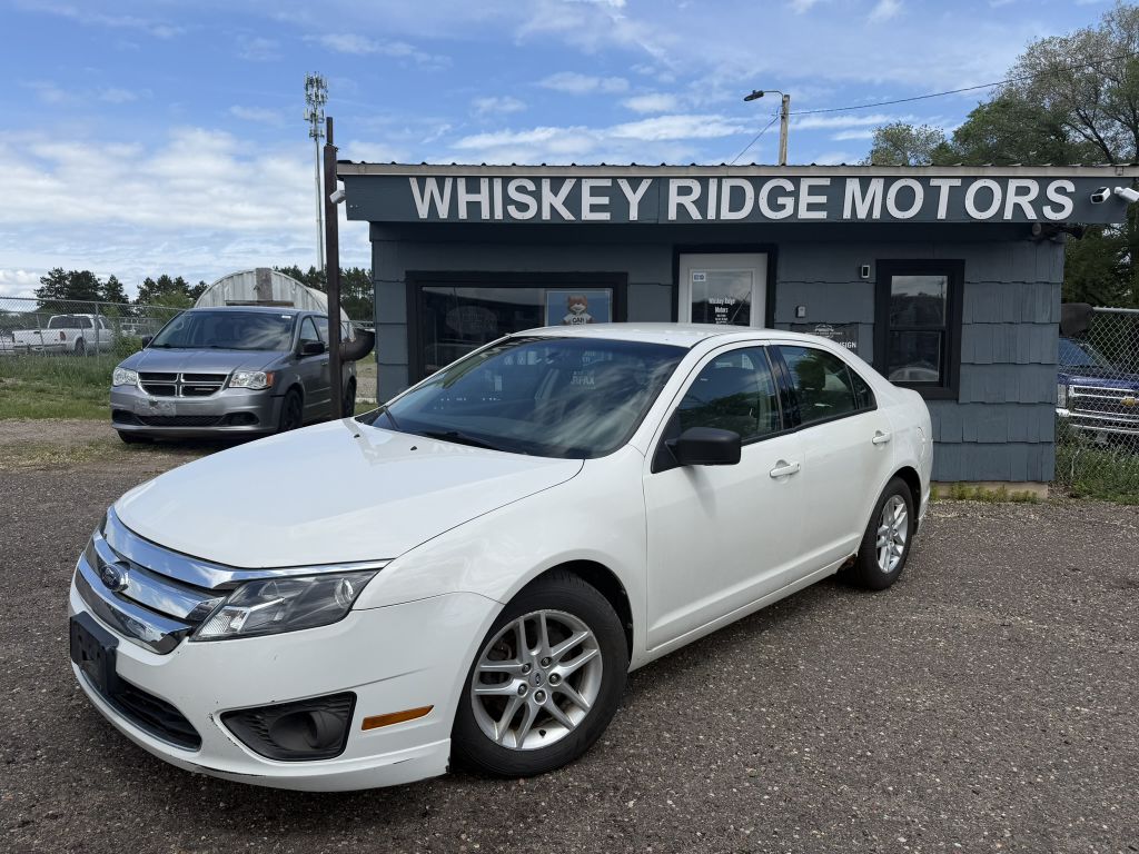 White 2011 Ford Fusion S Sedan Front-Wheel Drive 6-Speed Manual