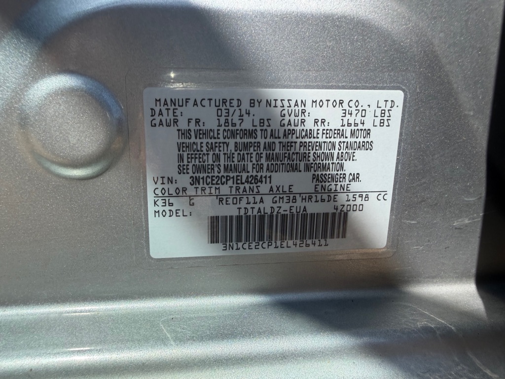 Photo 29 of this NISSAN VERSA NOTE