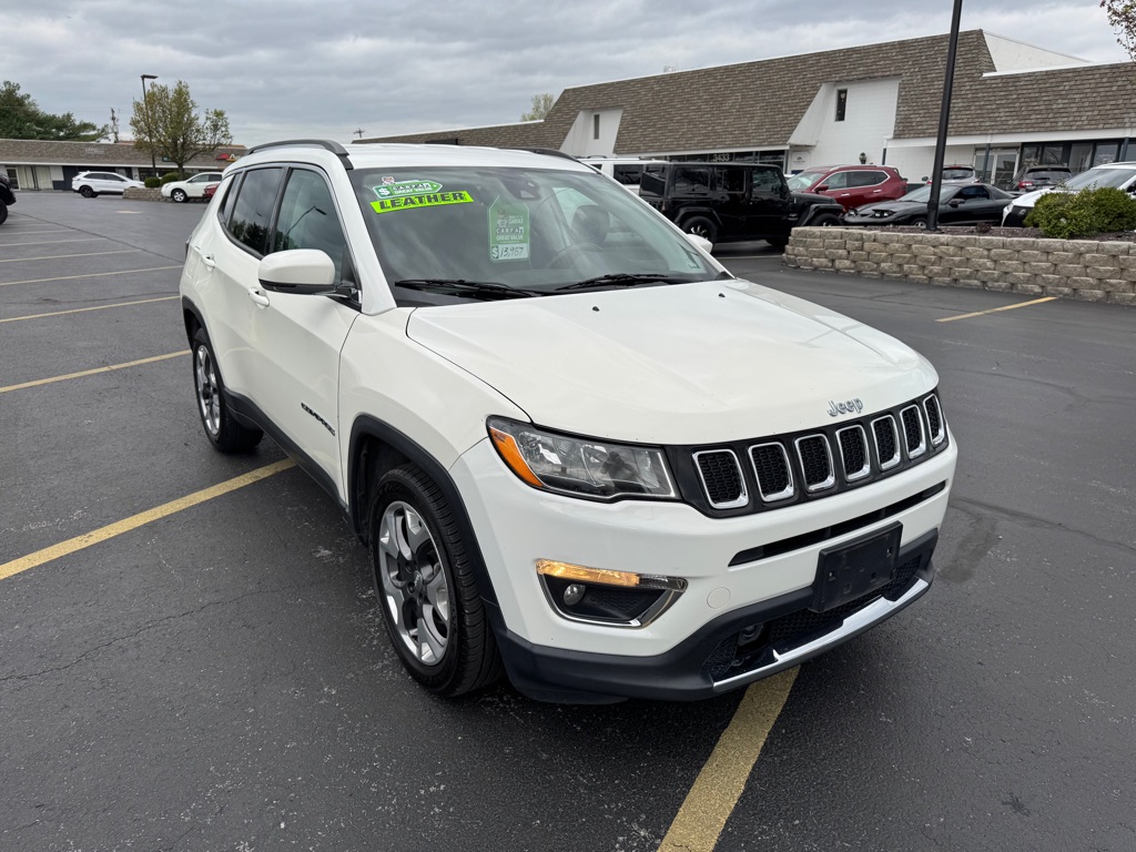 White 2021 Jeep Compass Limited FWD SUV / Crossover Front-Wheel Drive Automatic