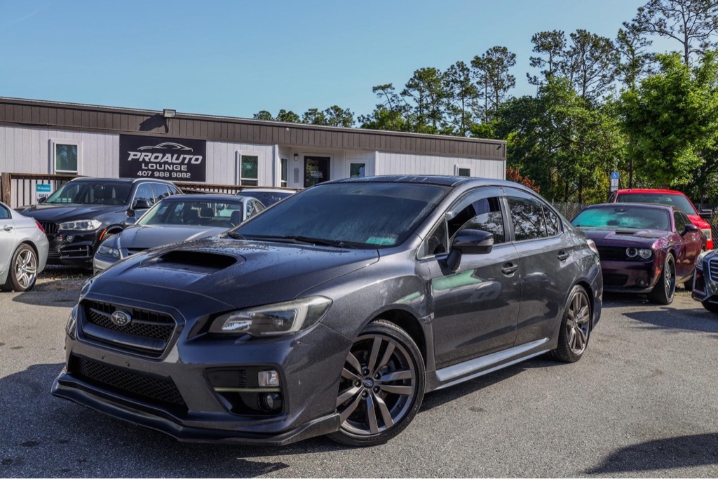 Gray 2016 Subaru WRX Limited AWD Sedan All-Wheel Drive 6-Speed Manual