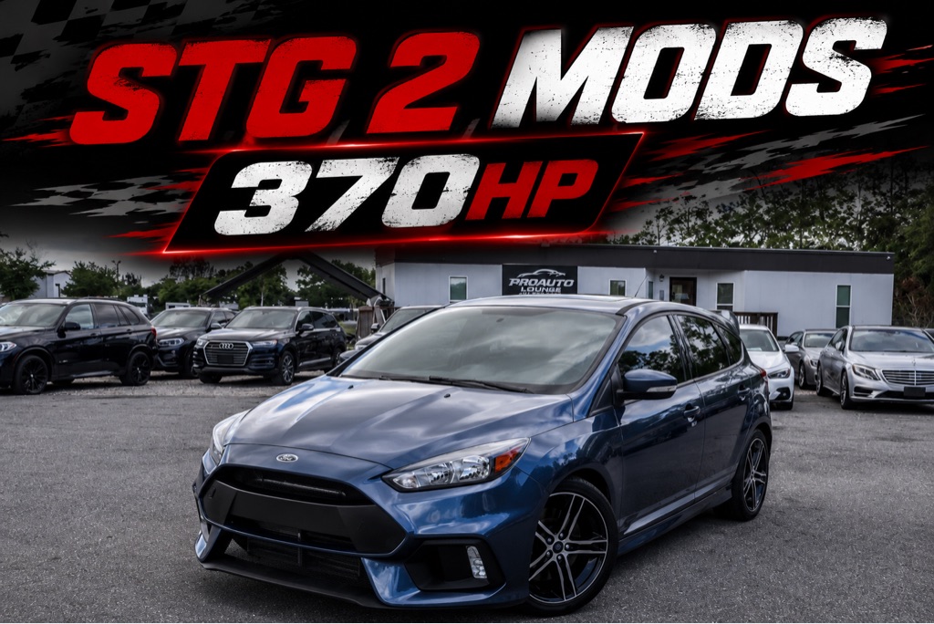 Blue 2018 Ford Focus ST Hatchback Front-Wheel Drive 6-Speed Manual
