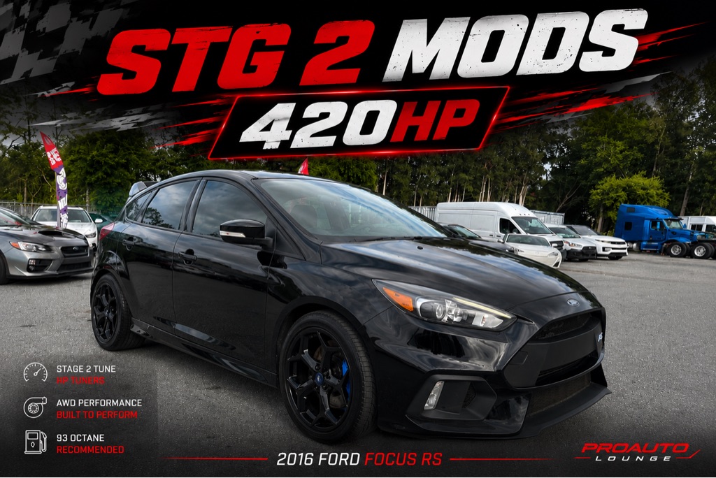 Black 2016 Ford Focus RS Hatchback Hatchback All-Wheel Drive 6-Speed Manual