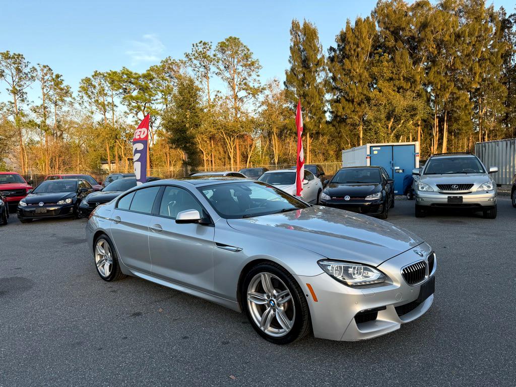 Silver 2015 BMW 6 Series Sedan All-Wheel Drive 8-Speed Automatic
