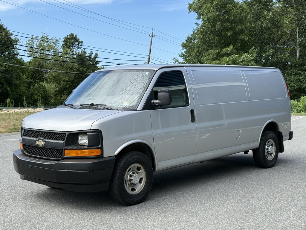Silver 2017 Chevrolet Express Cargo Van Rear-Wheel Drive Automatic