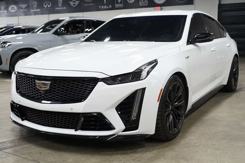 White 2022 Cadillac CT5-V Blackwing Sedan Rear-Wheel Drive Manual