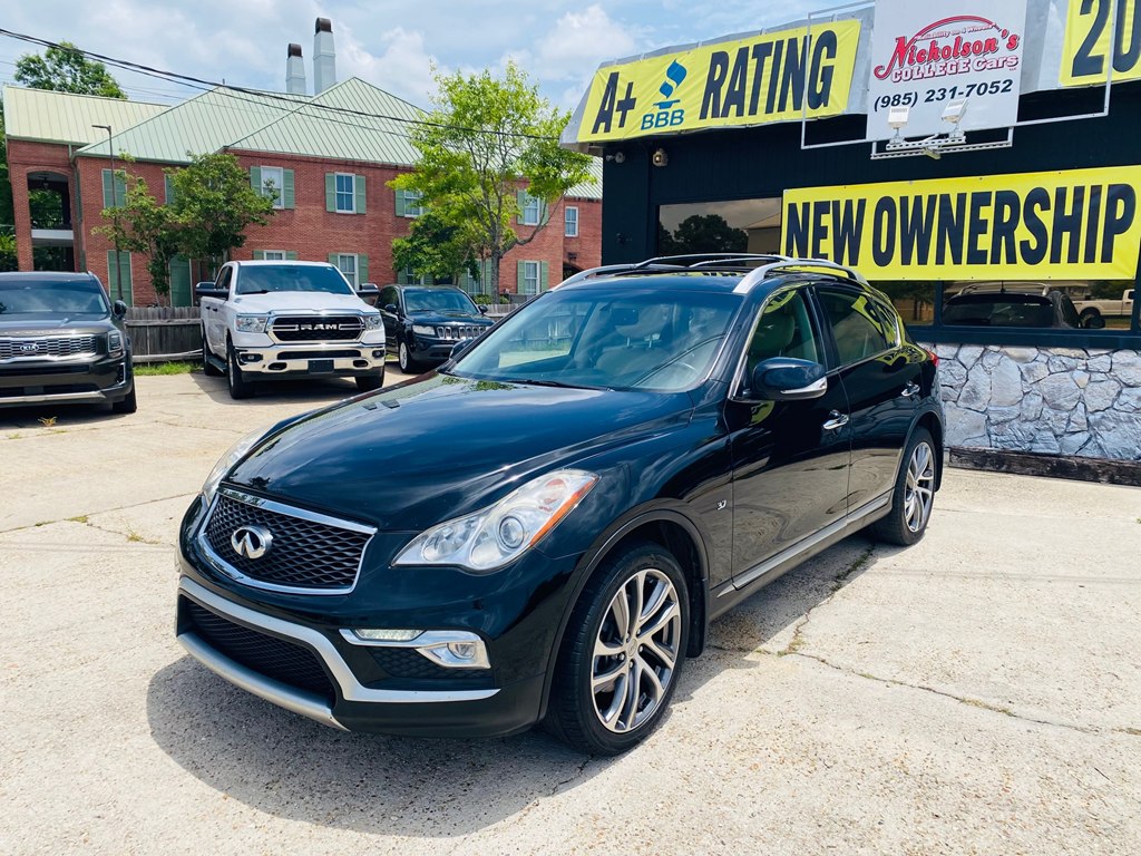 Black 2017 INFINITI QX50 SUV / Crossover Rear-Wheel Drive Automatic