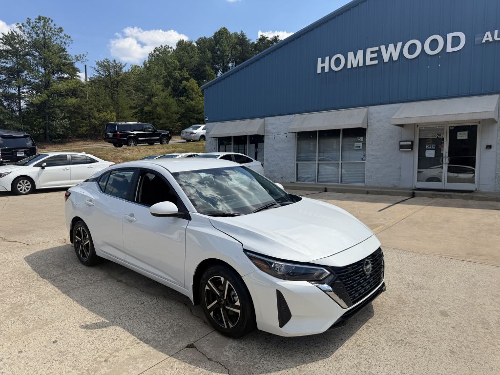 White 2025 Nissan Sentra Sedan Front-Wheel Drive Continuously Variable Transmission