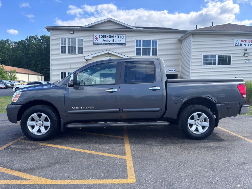 Gray 2005 Nissan Titan Pickup Truck Four-Wheel Drive Automatic