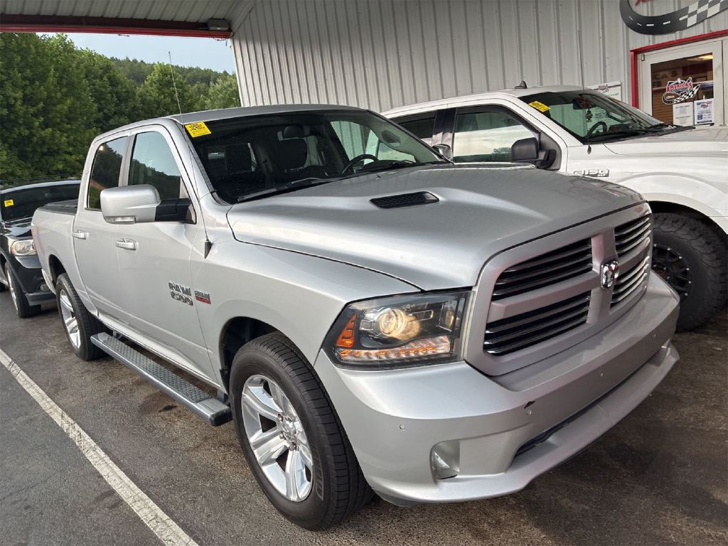 Silver 2016 RAM 1500 Pickup Truck Four-Wheel Drive Automatic