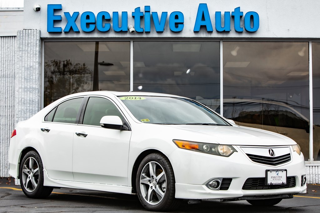 White 2014 Acura TSX Sedan Front-Wheel Drive Automatic