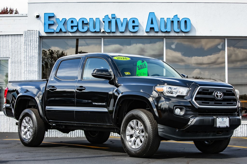 Black 2016 Toyota Tacoma Pickup Truck Four-Wheel Drive Automatic