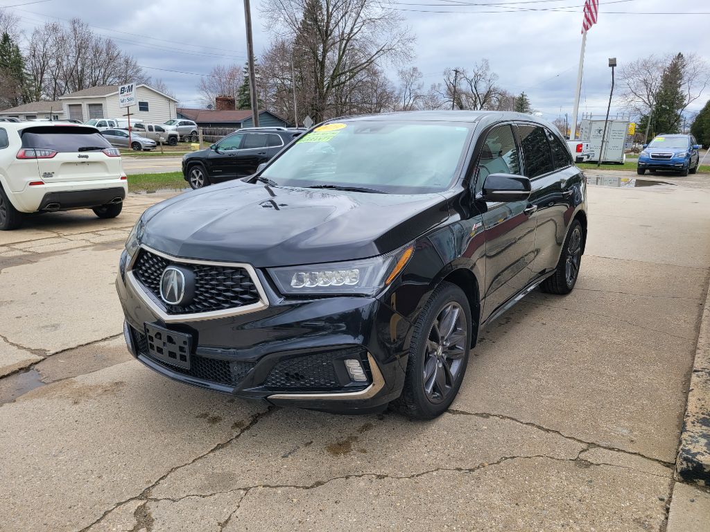 Black 2019 Acura MDX SH-AWD with Technology and A-SPEC Package SUV / Crossover All-Wheel Drive Automatic