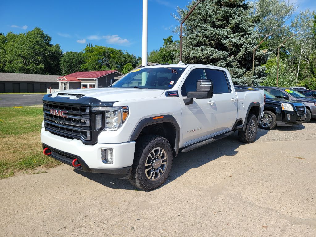 White 2022 GMC Sierra 2500HD Pickup Truck Four-Wheel Drive Automatic