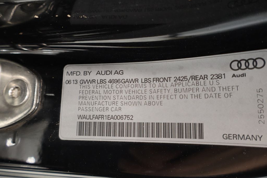 AUDI A5 2014 AUDI A5 WAULFAFR1EA006752