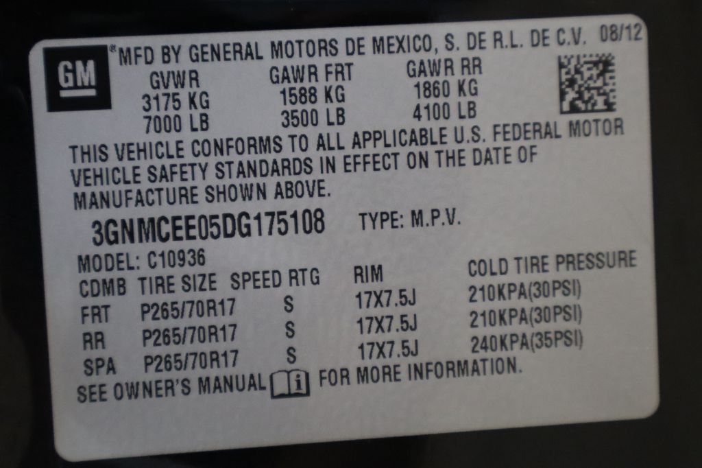 CHEVROLET AVALANCHE 2013 CHEVROLET AVALANCHE 3GNMCEE05DG175108