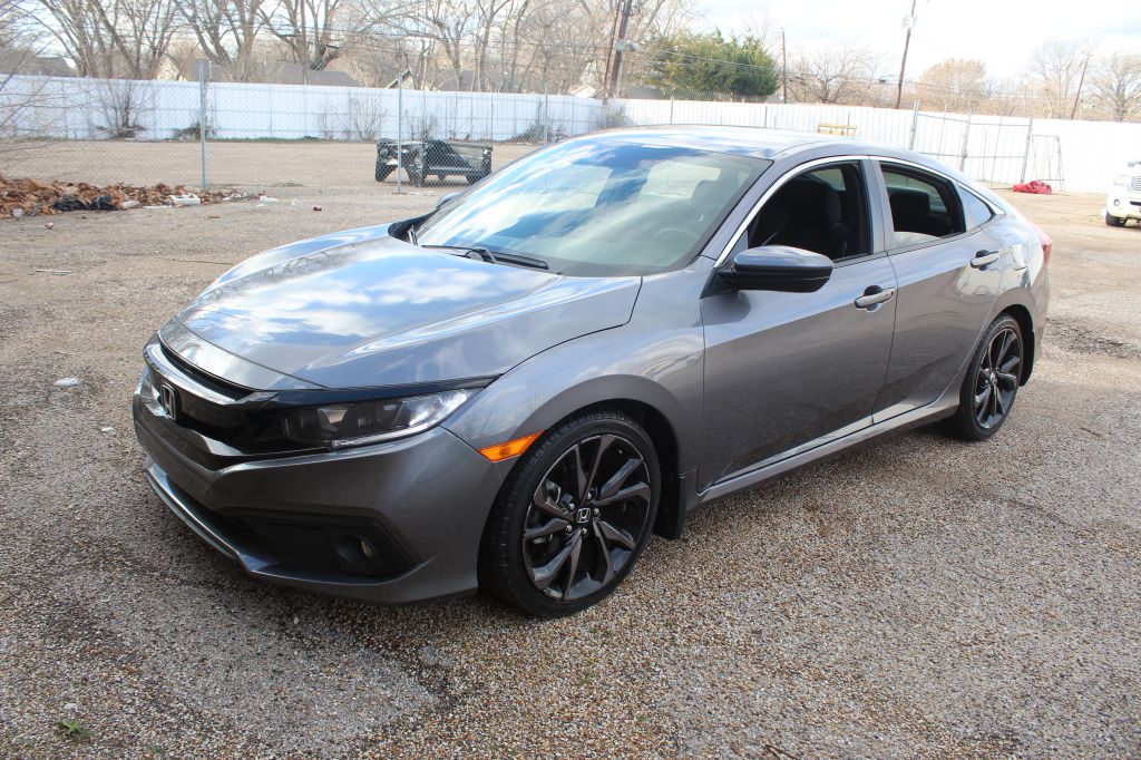 2020 HONDA CIVIC in DALLAS TX at IMD MOTORS, GRAY, 19XFC2F82LE024869