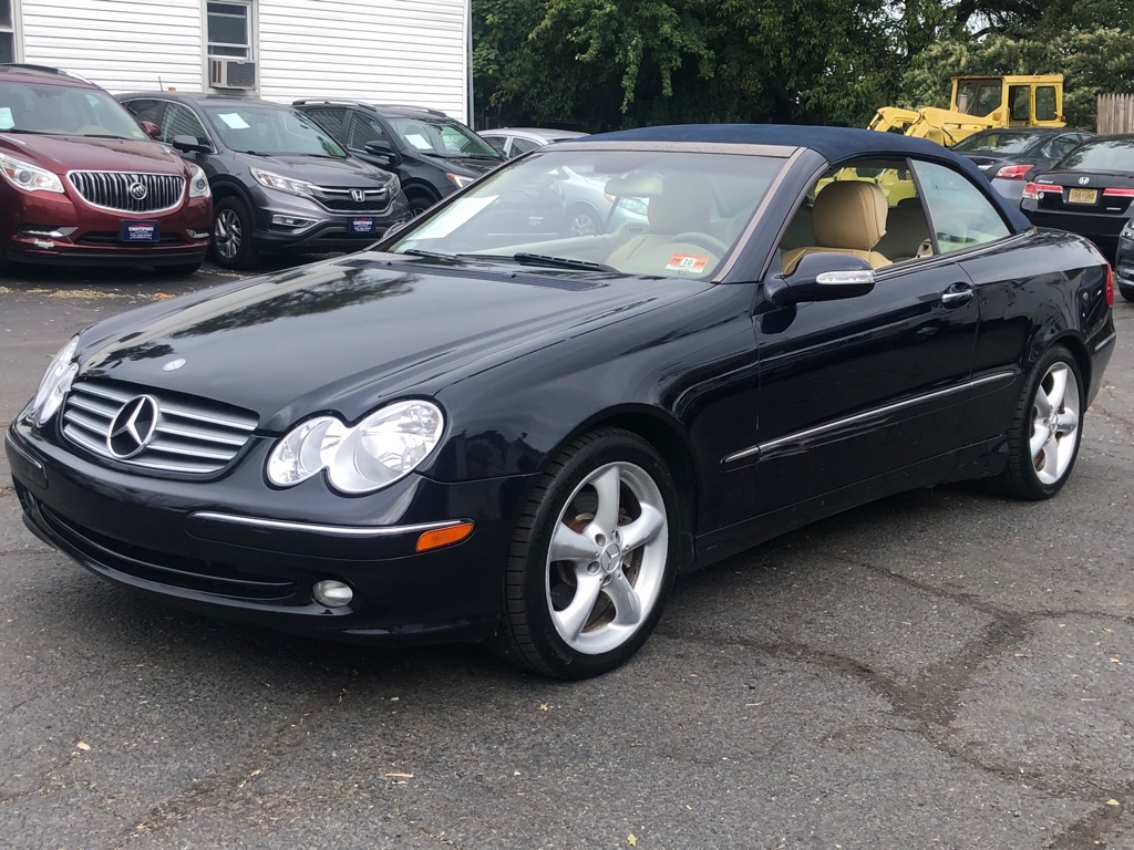 Blue 2005 Mercedes-Benz CLK Convertible Rear-Wheel Drive Automatic