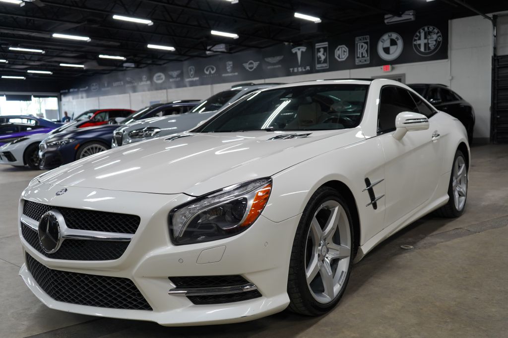 White 2016 Mercedes-Benz SL-Class Convertible Rear-Wheel Drive Automatic