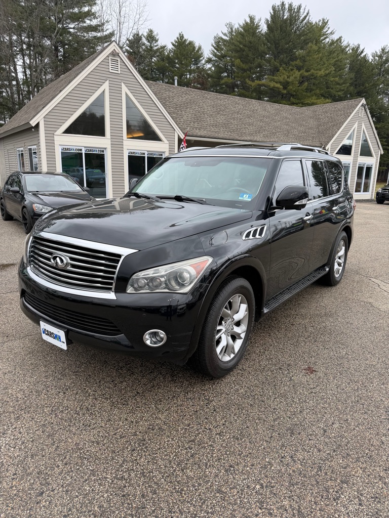 Black 2012 INFINITI QX56 4WD SUV / Crossover Four-Wheel Drive Automatic
