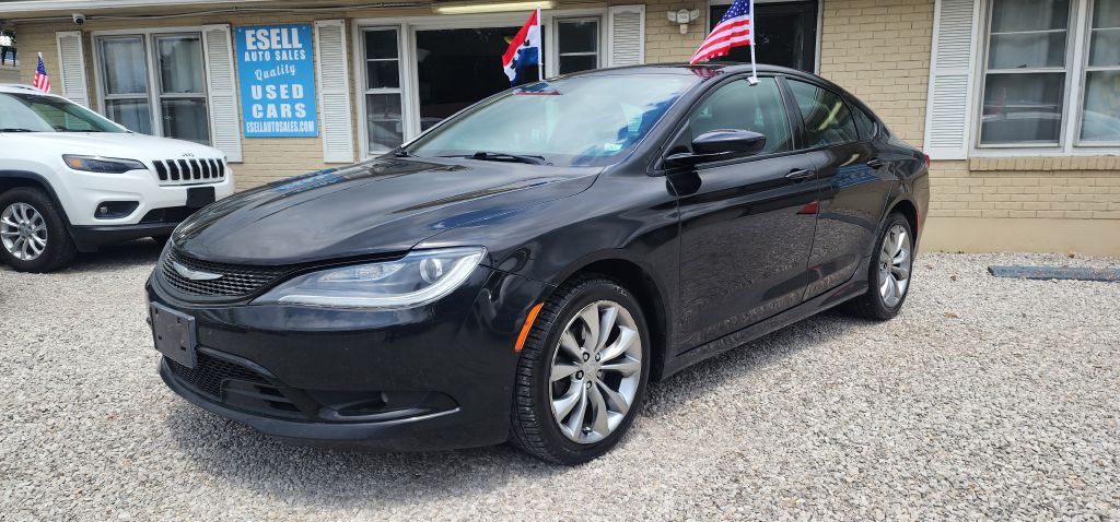 Black 2015 Chrysler 200 Sedan Front-Wheel Drive Automatic