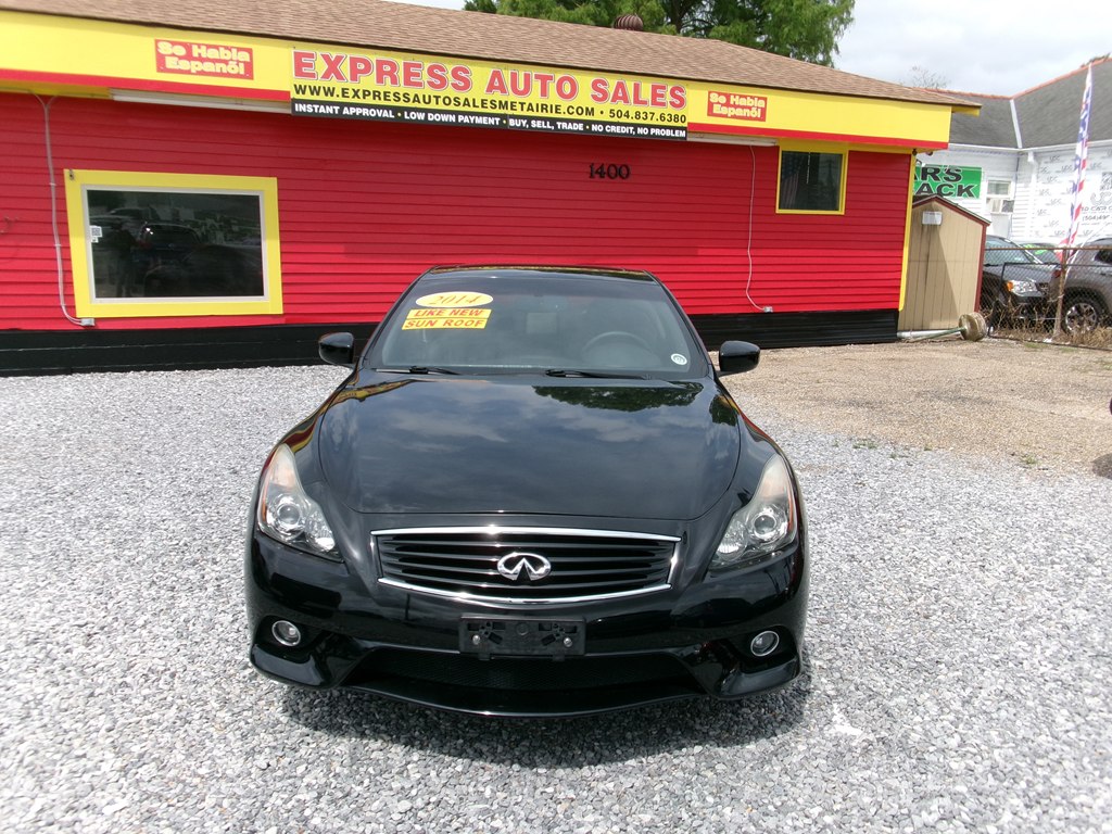 Black 2014 INFINITI Q60 Premium Coupe RWD Coupe Automatic