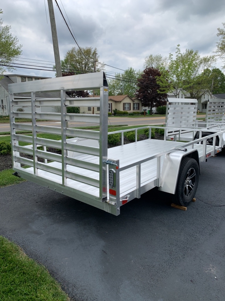 USED 2021 SPORT HAVEN AUT612D 6x12 Aluminum Utility Trailer FOR SALE in