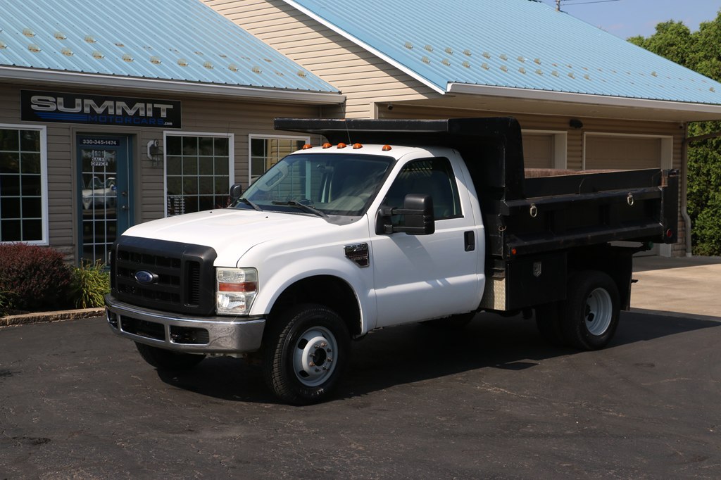 2008 FORD F350 DUMP TRUCK 4x4 DIESEL DUMP TRUCK - Main Image