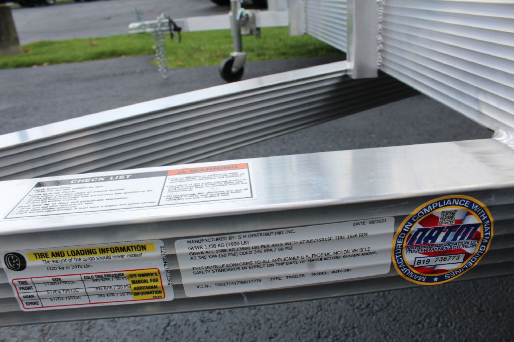 USED 2022 SPORT HAVEN AUT610DS 6x10 Alum Utility Trailer FOR SALE in