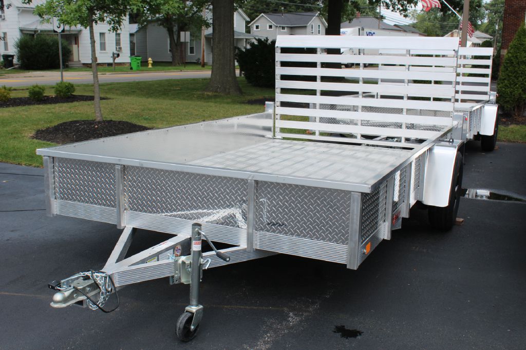 USED 2022 SPORT HAVEN AUT712DS 7x12 Aluminum Trailer FOR SALE in