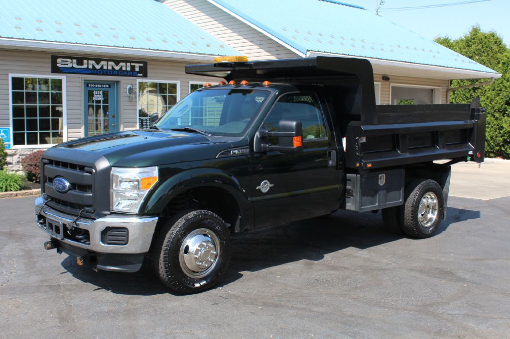 USED 2013 FORD F350 DRW DUMP 4x4 DRW DUMP TRUCK FOR SALE in Wooster, Ohio Summit Motorcars